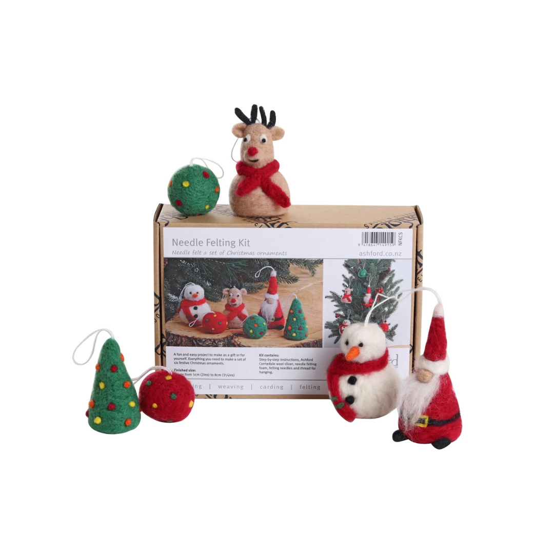 Gabarits en plastique pour feutrage à l'aiguille - Modèles de décoration de sapin de Noël à faire soi-même - Kit de décorations de Noël en feutre à Gabarits en plastique pour feutrage à l'aiguille - Modèles de décoration de sapin de Noël à faire soi-même - Kit de décorations de Noël en feutre à