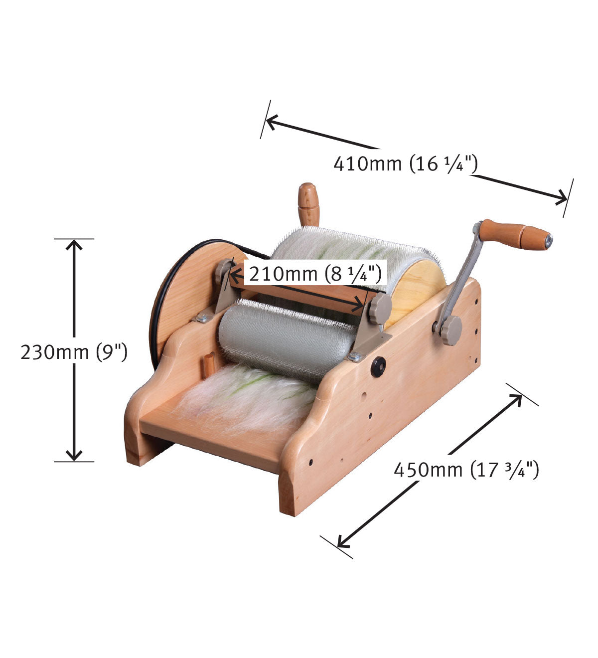 Cardeuse à rouleaux fibre super fine
