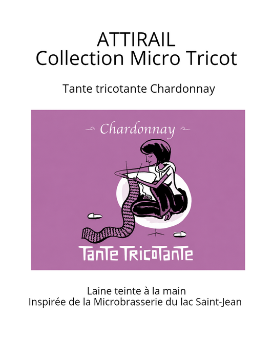 Laine teinte à la main - Tante Tricotante Chardonnay
