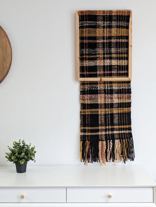 Écharpe filée tissée automne